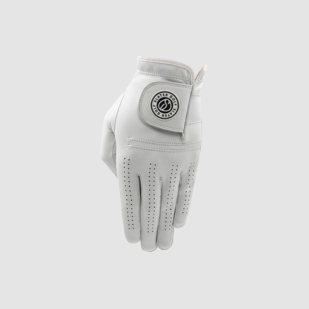 [SG-G-M-WTOUR-S] Slater Golf | Tour Golf Glove | White (S, Men)