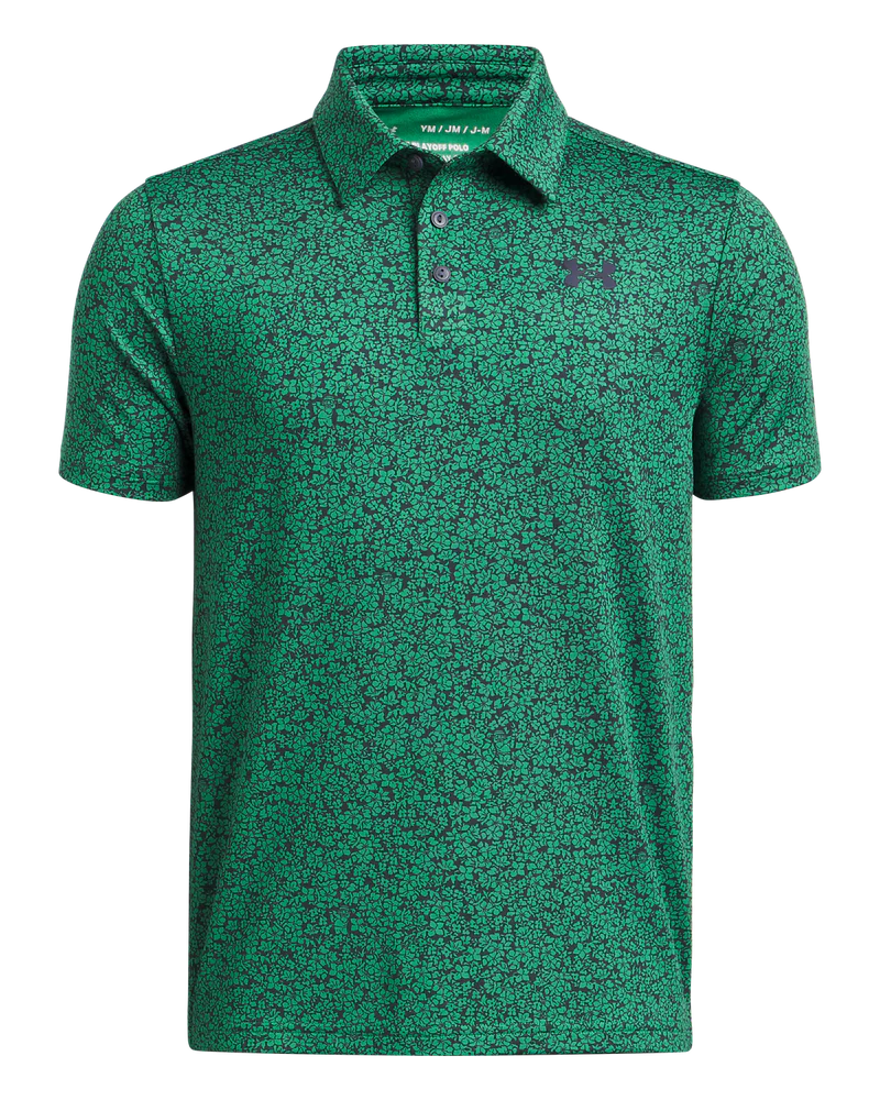 Under Armour Junior Golf Shirt | Polo | Green-Black