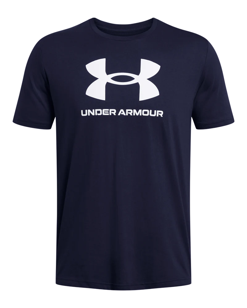 [59323909] Under Armour Mens Golf Shirt | Sportstyle Logo Update LC SS (Navy, S)