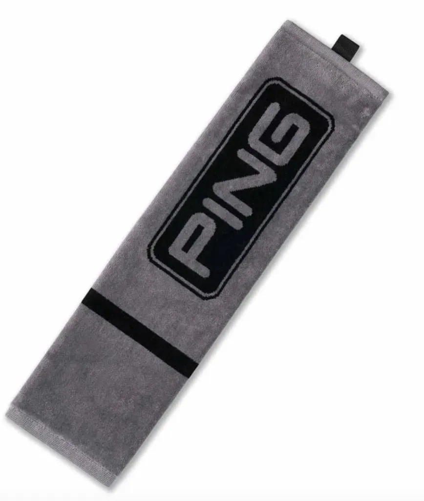 Ping Golf Towel | Trifold | Grey-Black