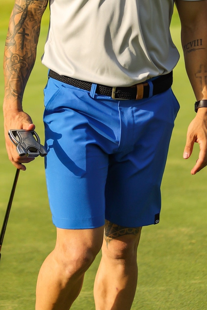 [SKUIQ287] Custom Apparel Mens Golf Shorts | Imperial Blue (30)