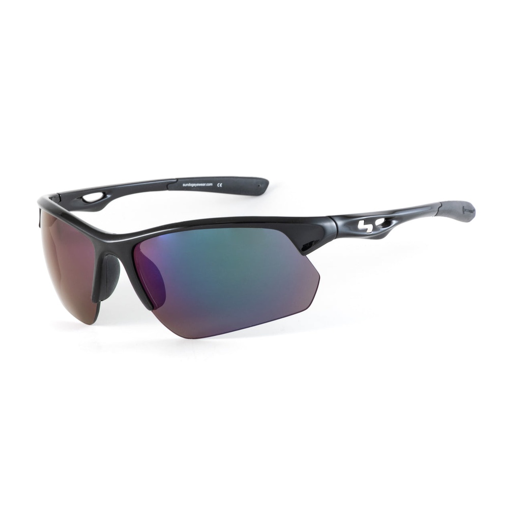 [465114] Sundog Sunglasses | Stack Shiny | Black-Green