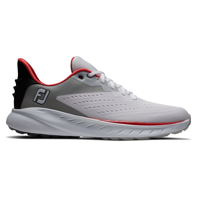 Footjoy Mens Golf Shoes | Flex XP | White-Black-Red c7