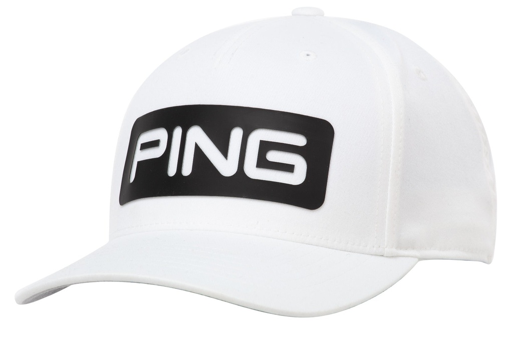 [35559-198] Ping Mens Golf Cap | Tour Classic | White-Black