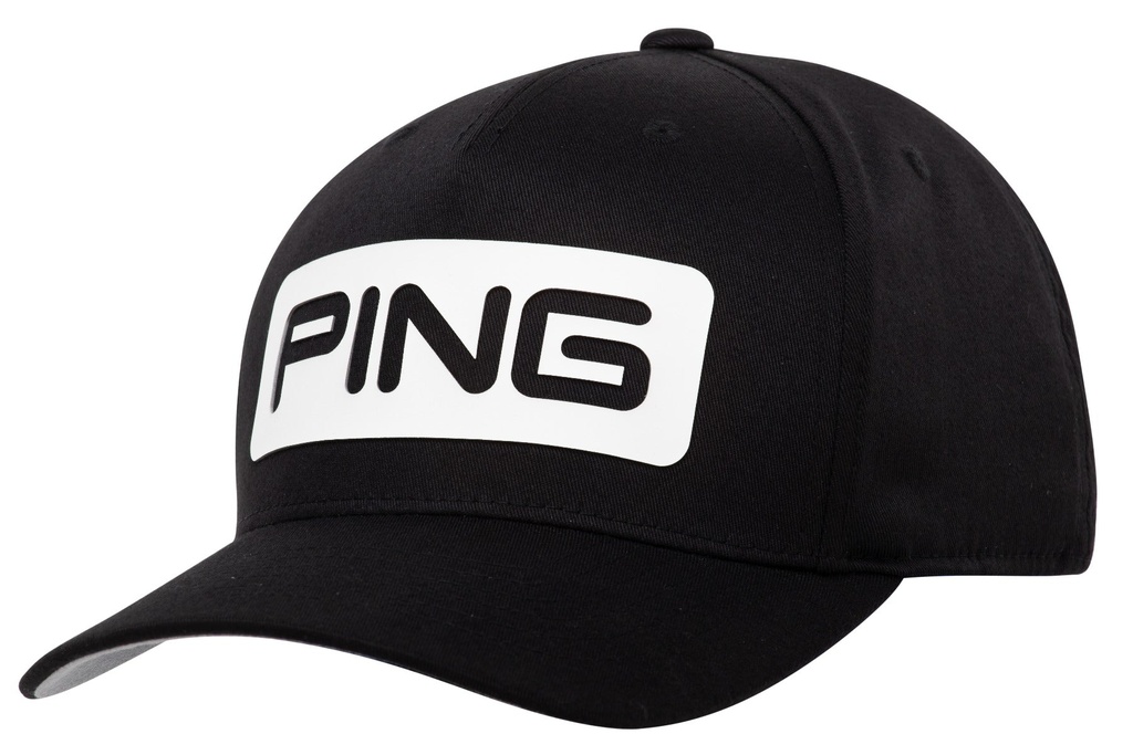 [35559-199] Ping Mens Golf Cap | Tour Classic | Black-White