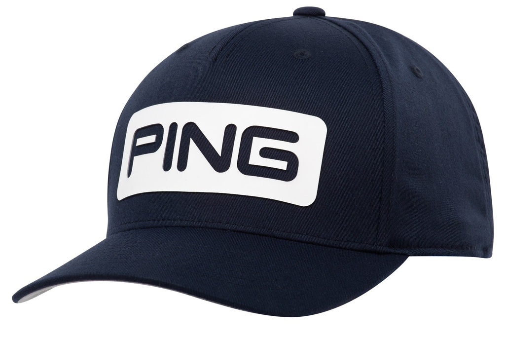 [35559-197] Ping Mens Golf Cap | Tour Classic | Navy-White