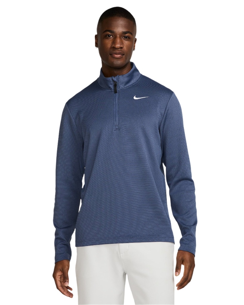 [FZ7462-491] Nike Mens Golf Jacket 1-2 Zip | Victory Therma | Blue (S)