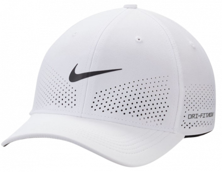 [FB5636-100-2] Nike Unisex Golf Cap | Advanta | White-Black (L/XL)