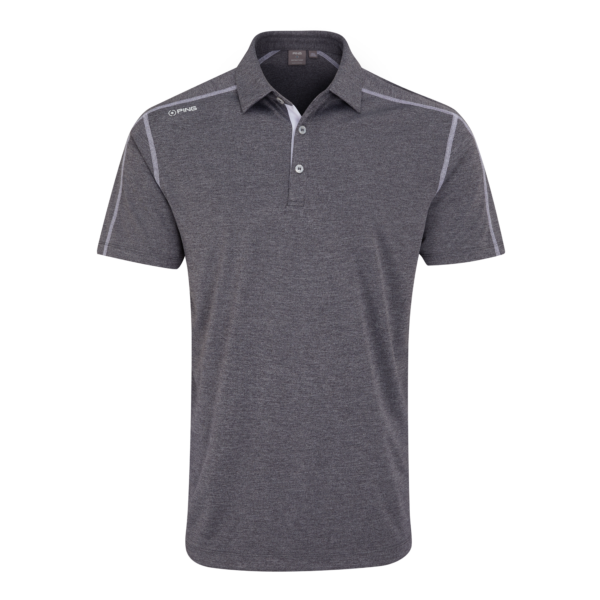 Ping Mens Golf Shirts | Fynn Polo | Charcoal Marl