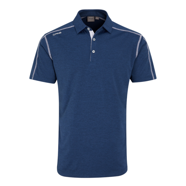 [20FYN-N-S] Ping Mens Golf Shirts | Fynn Polo | Navy (S)