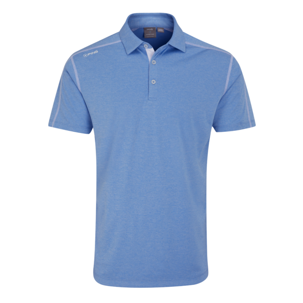 [20FYN-B-S] Ping Mens Golf Shirts | Fynn Polo | Cornflower Blue Multi (S)