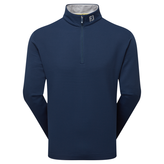 [34100S] FootJoy Mens Golf Jersey | Quilt Texture Chill-Out | Navy (S)
