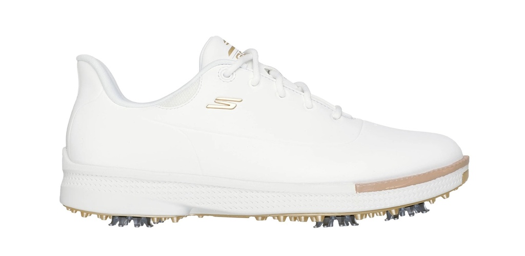 [123127] Skechers Womens Golf Shoes | Go Golf Jasmine | White-Gold (UK4)