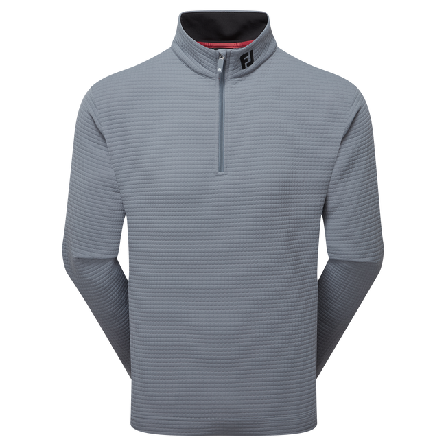 FootJoy Mens Golf Jersey | Quilt Texture Chill-Out | Flint