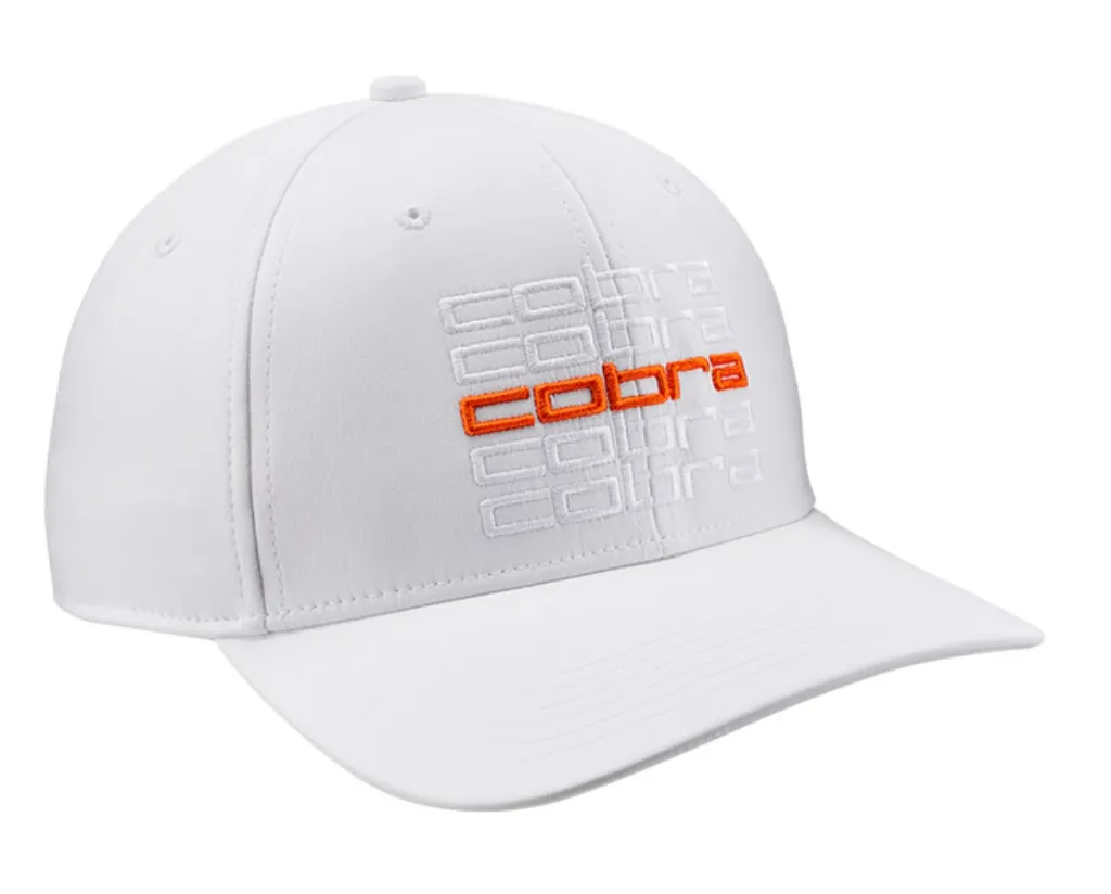 Puma Golf Cap | Cobra Repeat | White Glow Rickie Orange