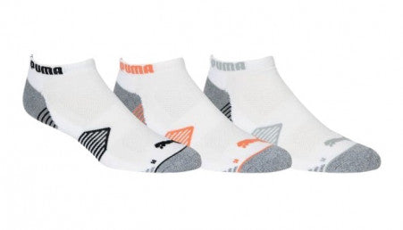 [85856106-8-12] Puma Golf Socks | Essential Low Cut | 3 Pack (Multi, 8 to 12)