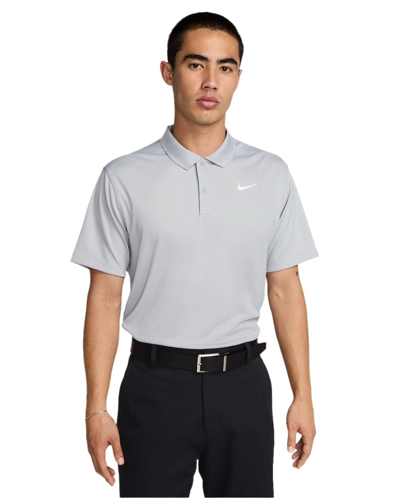 [DH0822-012] Nike Mens Golf Shirt | Victory Solid | Wolf Grey (S)