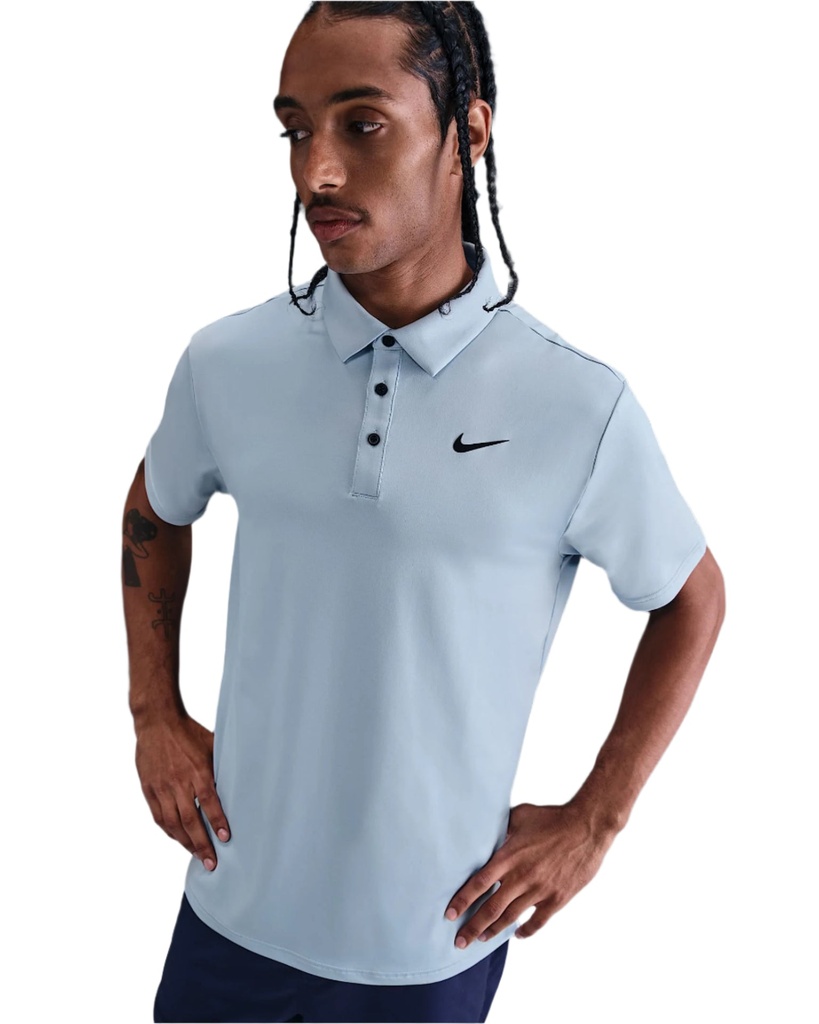 [FZ7481-440] Nike Mens Golf Shirt | Tour Solid | Light Armory (S)
