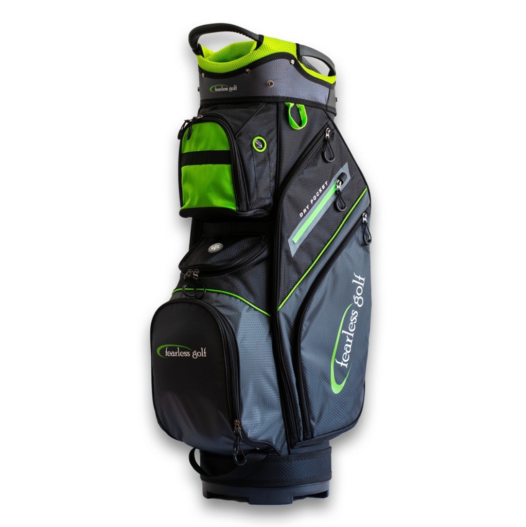 Fearless Golf Bag | Fairway 14 | Premium Cart | Black-Green