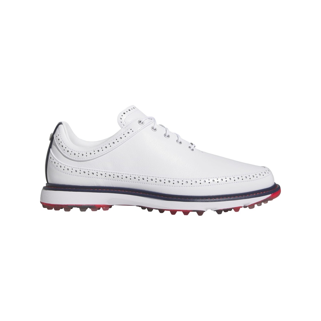 [JH614475] Adidas Mens Golf Shoes | MC80 | White-Navy-Red (UK7.5)