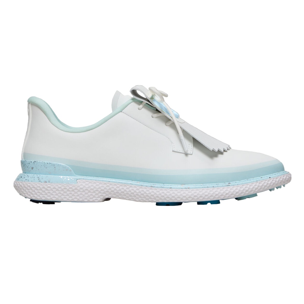 [6000420G-07] G-Fore Womens Golf Shoe | Gallivan Stippled | Snow-Silver-Blue (UK5.5)