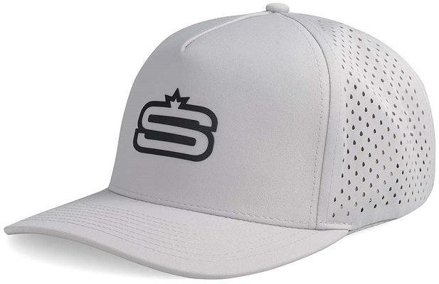 [CAP730S-C0056-1SZ] Swagg Alpha - 5 Panel Performance Cap with  inchS inch Print and Laser Hole Detail bd