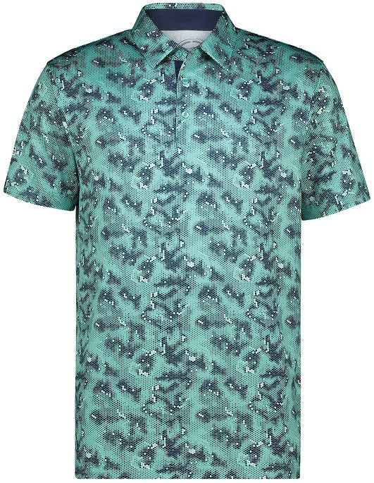 Swagg Mens Urban Camo Dry Tech Performance Golfer Polo Shirt