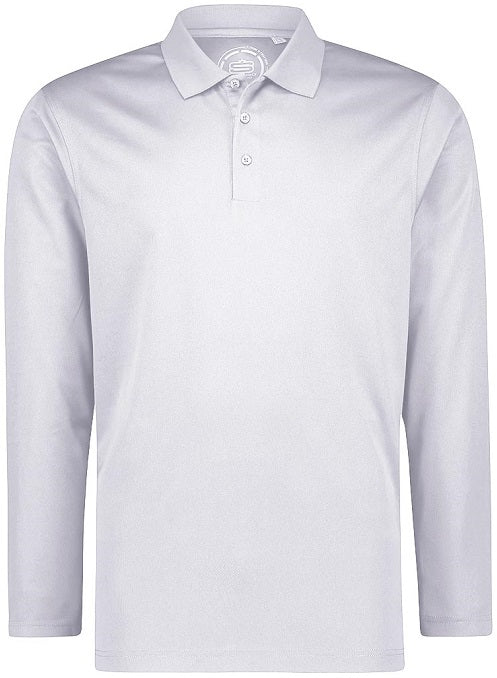 Mens Basic Performance Long Sleeve Golfer Polo Shirt 34