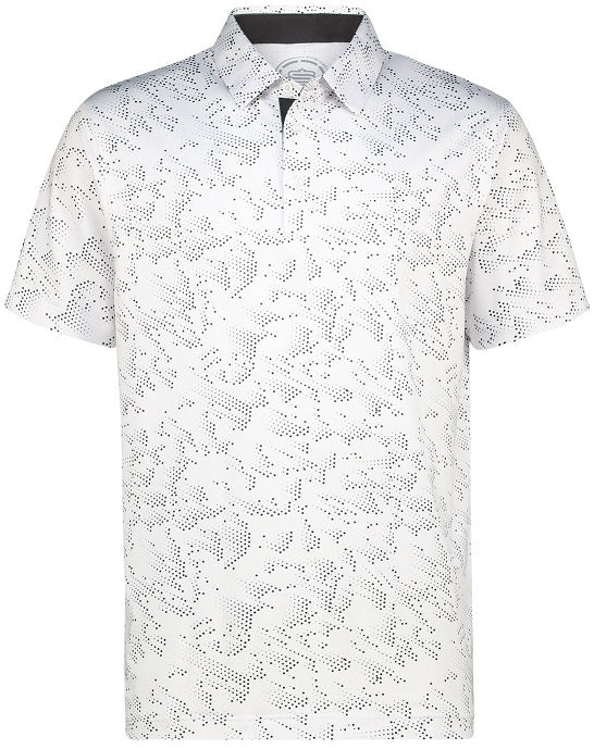 Mens Drip Dry Tech Performance Golfer Polo Shirt 3d