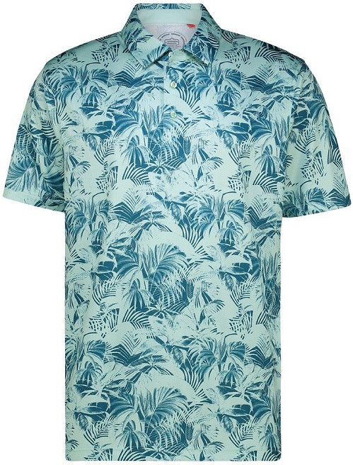 Mens Inked Palms Dry Tech Performance Golfer Polo Shirt d1