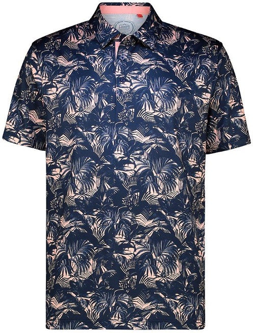 Mens Inked Palms Dry Tech Performance Golfer Polo Shirt 75