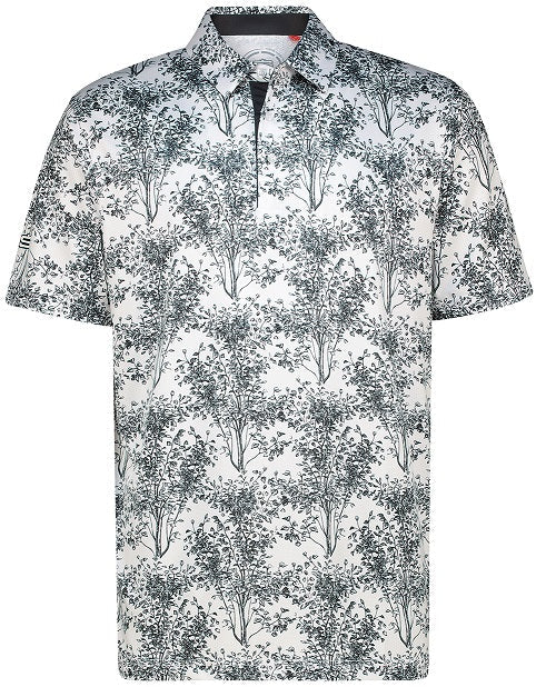 [SP259-C0227-S] Mens Leaf-ish Dry Tech Performance Golfer 65 (S)