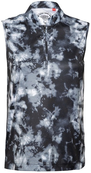 Womens Tie-Dye Sleeveless Golfer Polo Shirt 45