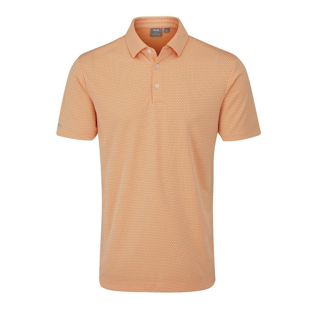Ping Mens Golf Shirts | Halcyon Polo | Tangerine