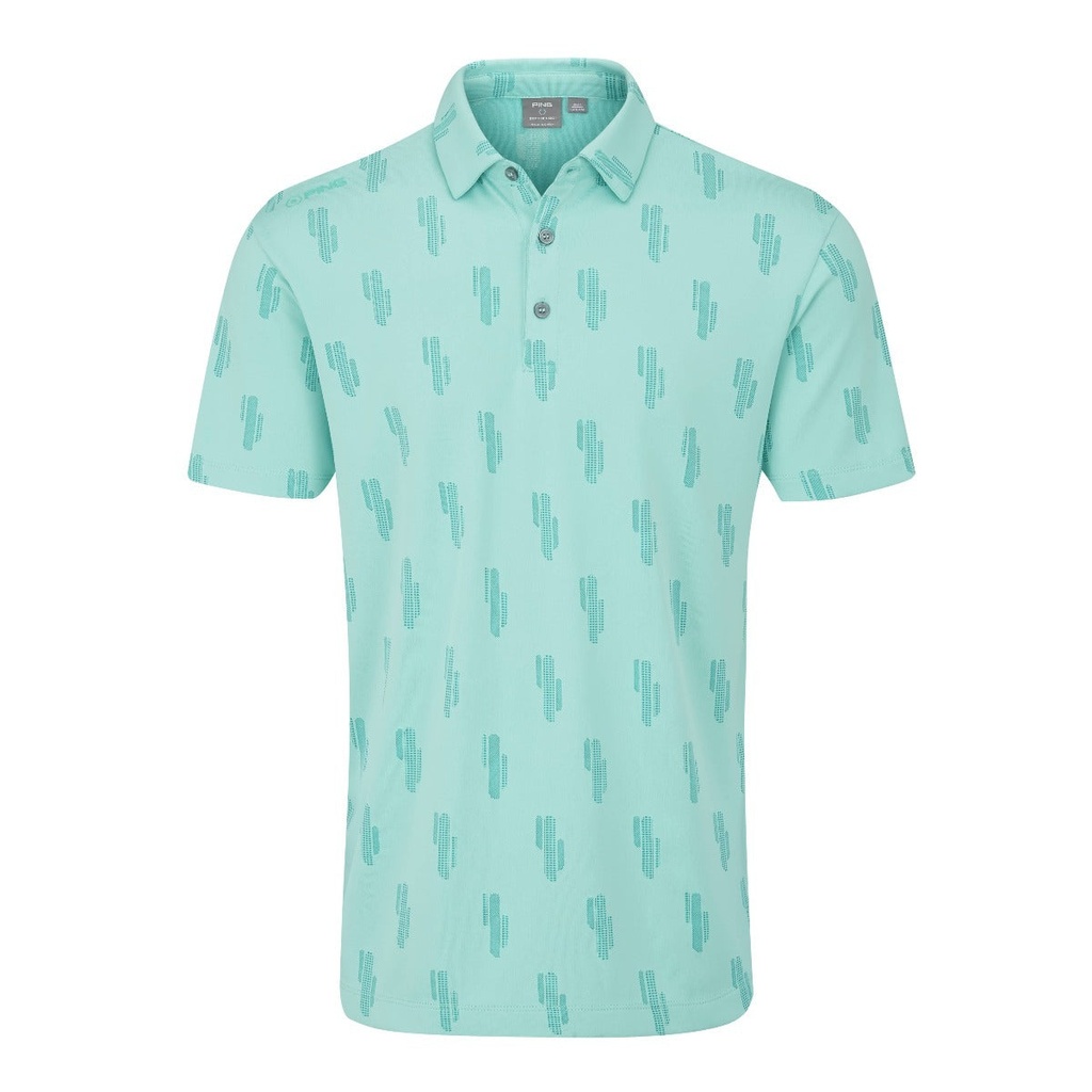 [20ARZ-AB-S] Ping Mens Golf Shirts | Arizona Polo | Aruba Blue (S)