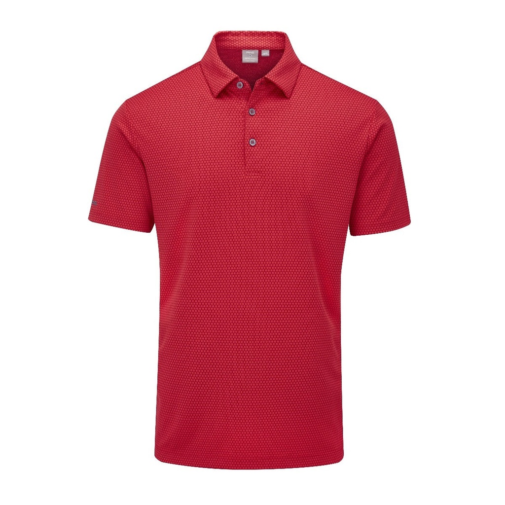 Ping Mens Golf Shirts | Halcyon Polo | Red