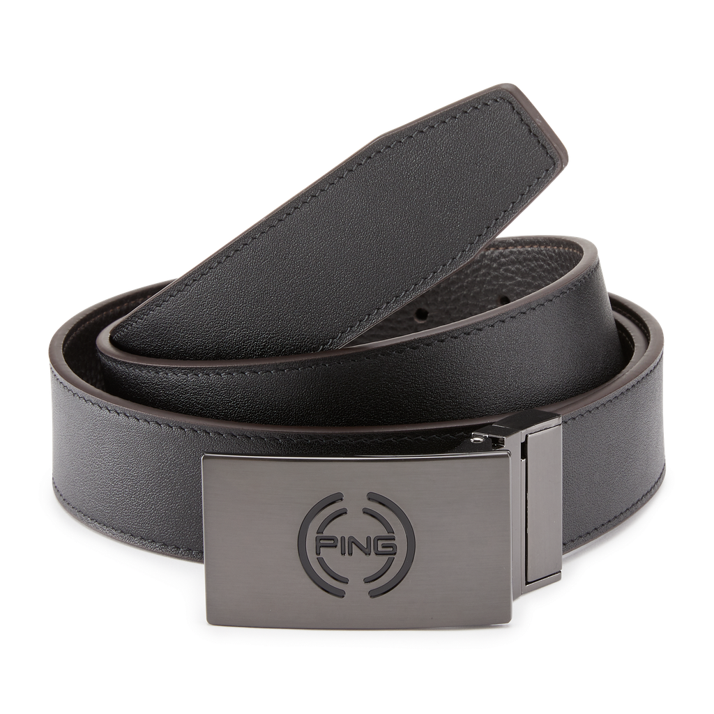 [24BEL-RBB-M] Ping Golf Belt | Reversible | Black-Brown