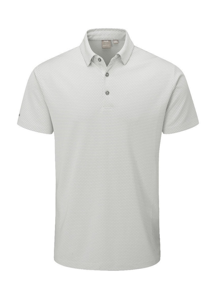 Ping Mens Golf Shirts | Halcyon Polo | Silver