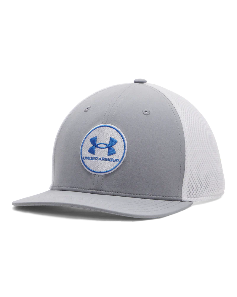 Under Armour Mens Cap | ISO Chill Drive Low Stretch Fit Cap | Steel