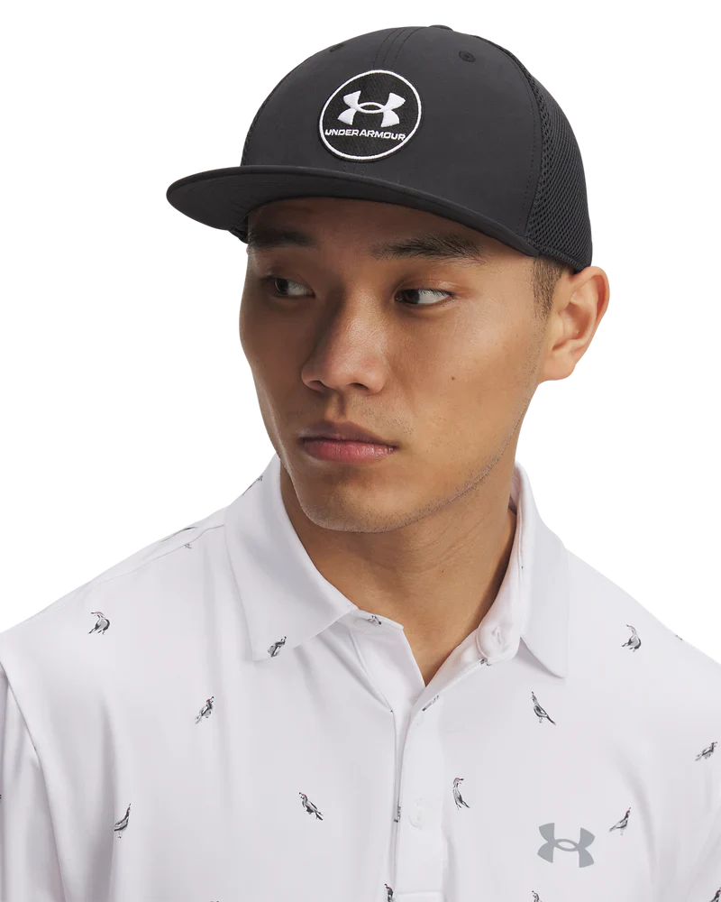 [1389887-001-L/XL] Under Armour Mens Cap | ISO Chill Drive Low Stretch Fit Cap | Black (L/XL)