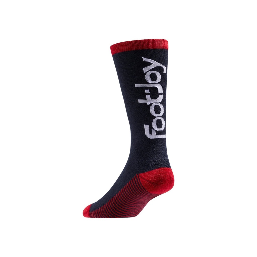 [15039-8583] Footjoy Mens Golf Socks | Prodry Heritage Crew | Navy-Red-White