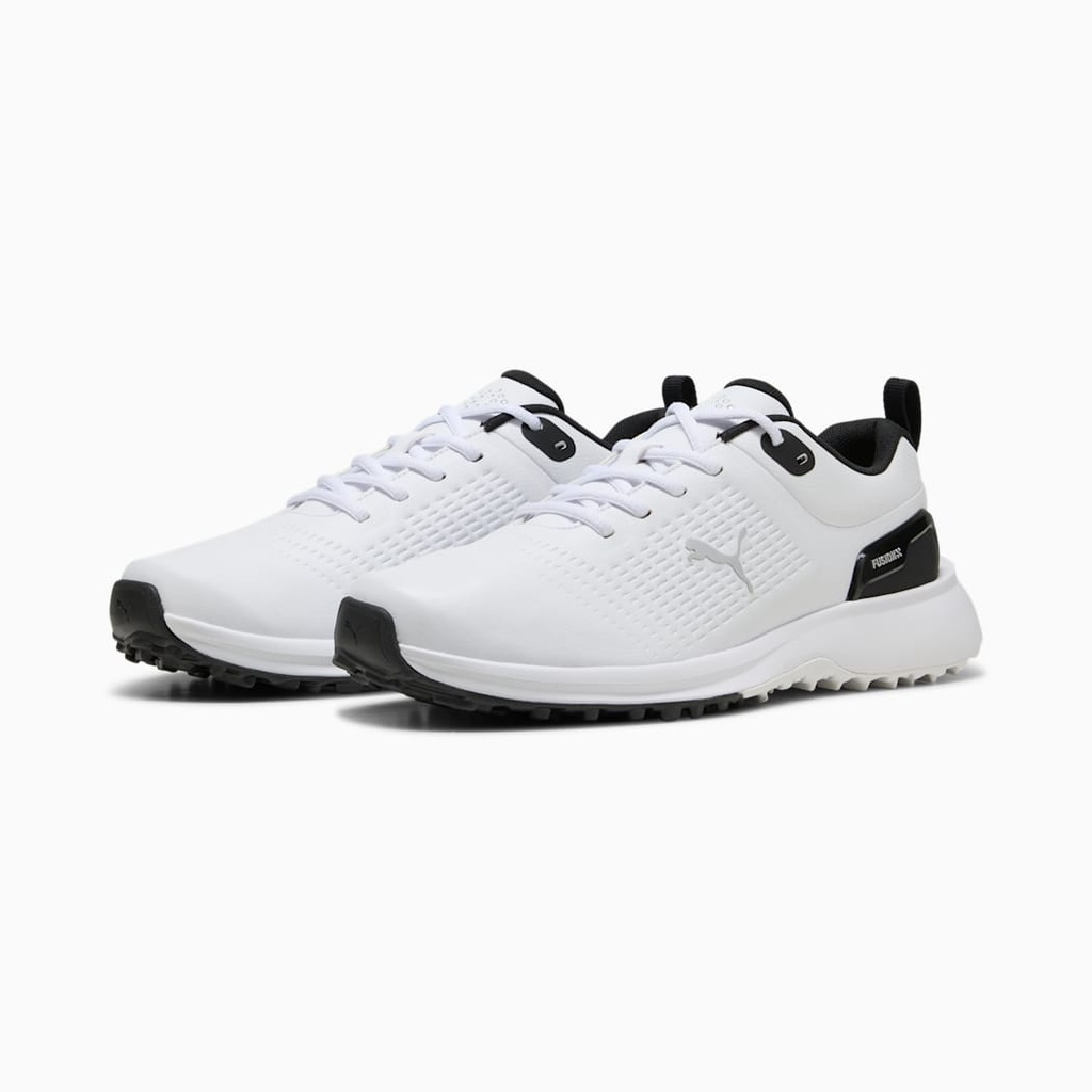 [31187701-7] Puma Mens Golf Shoes | Fusion Plus SL | White-Black (UK7)