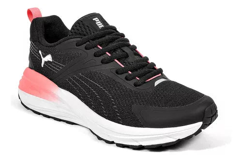LADIES PUMA HYPNOTIC ROAD RUNNING SHOES - BLACK