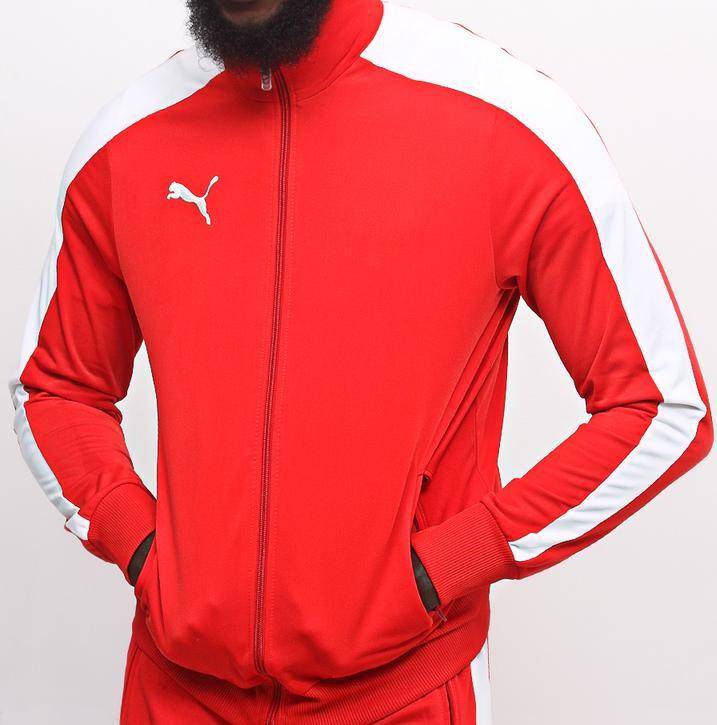 MENS PUMA FOREVER FASTER  T7 JACKET - RED