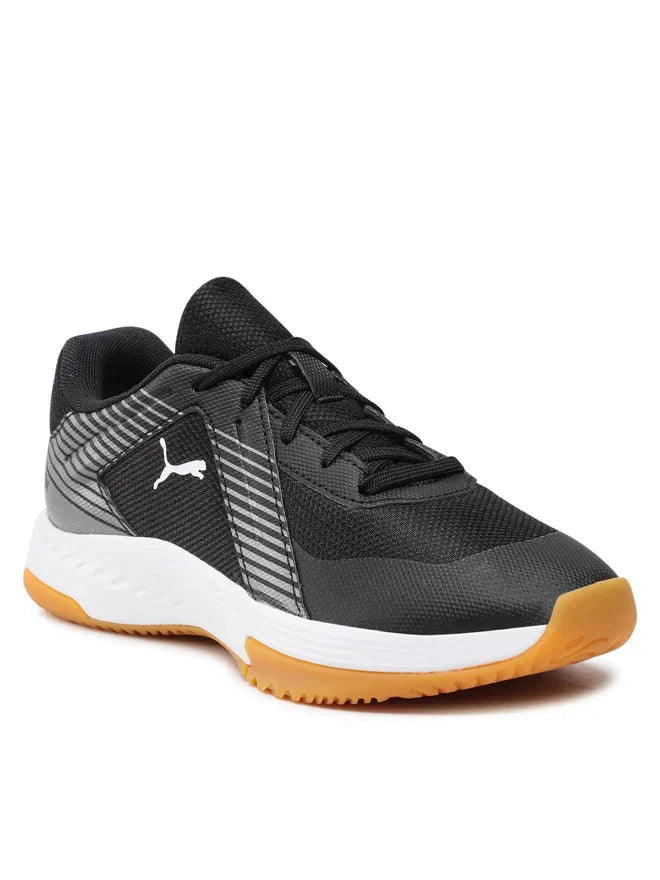 [10658503-UK3] JUNIOR PUMA VARION SQUASH SHOES - BLACK (UK3)