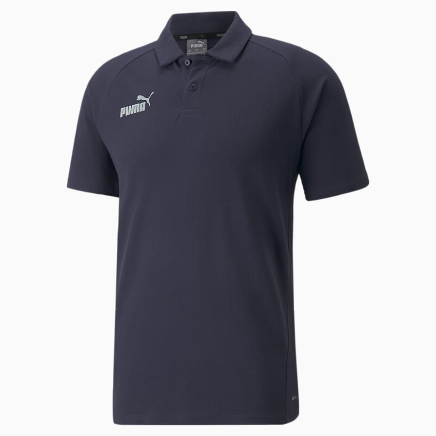 [65738406-L] MENS PUMA TEAMFINAL CASUALS GOLF SHIRT - BLUE (L)