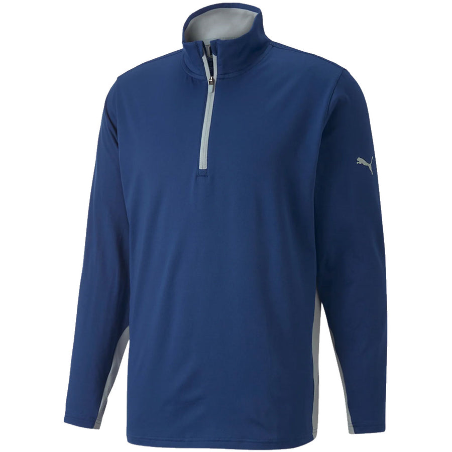 MENS PUMA GAMER 1-4 ZIP JACKET - BLAZING BLUE