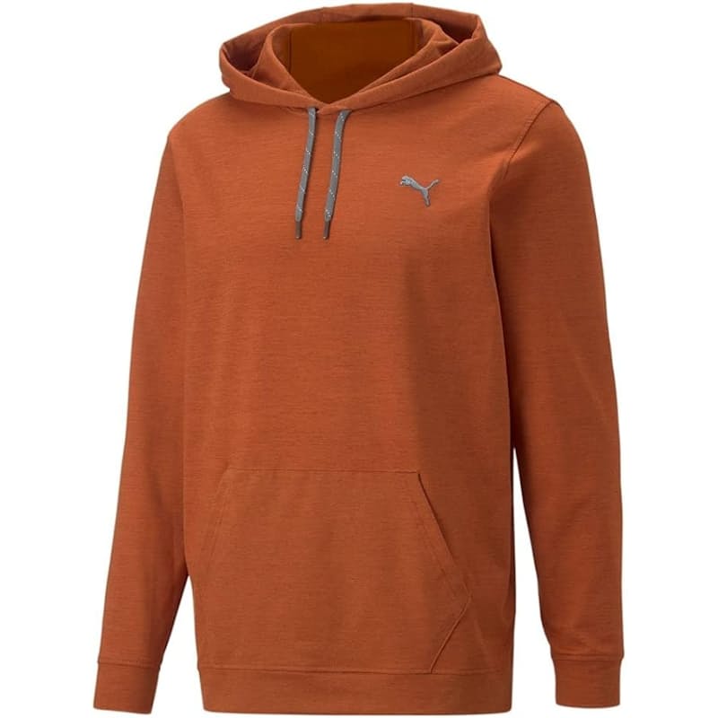 MENS PUMA CLOUDSPUN PROGRESS HOODIE - CHESTNUT