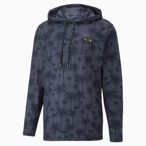 MENS PUMA PTC LIGHTWEIGHT PALM HOODIE - NAVY BLAZER