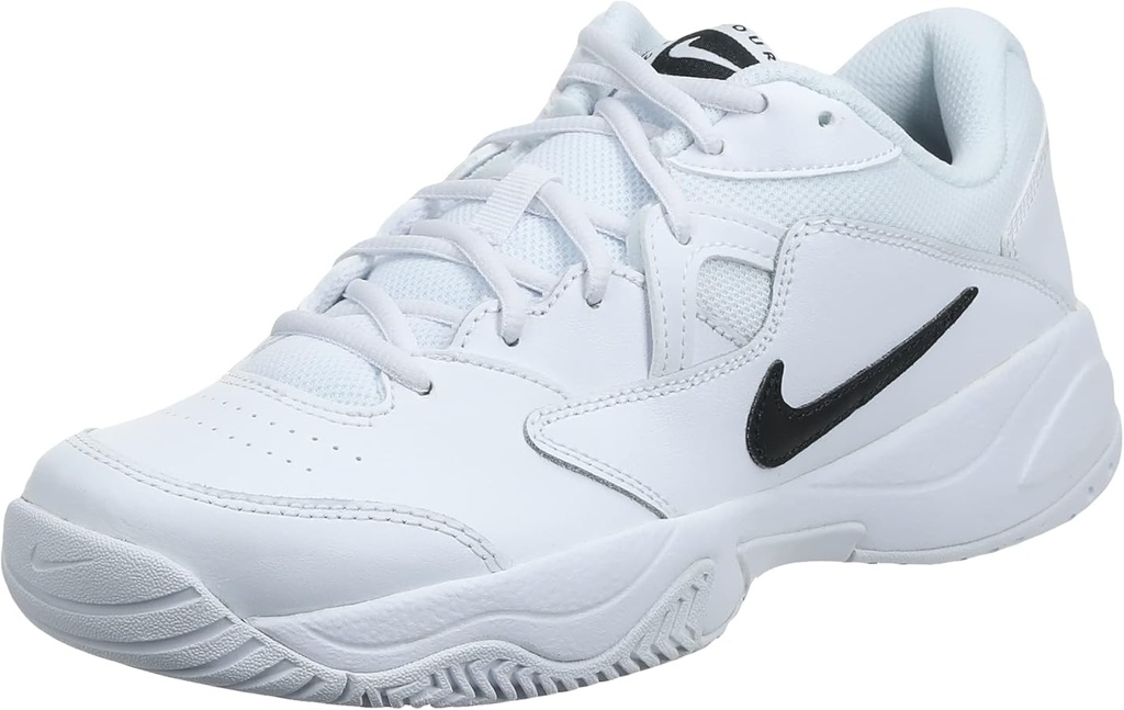 MENS NIKE COURT LITE 2 TENNIS SHOES - WHITE-BLACK